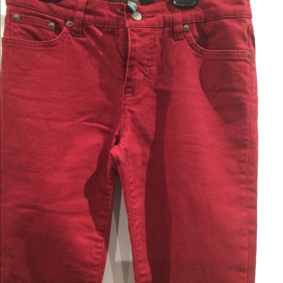 LRL LAUREN JEANS CO. RALPH LAUREN PETITE SIZE 4P STRAIGHT LEG MID RISE - Picture 2 of 4